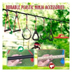 Ninja Warrior Obstacle Course And Swing