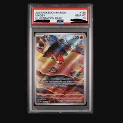 Magby #186 Pokemon Paradox Rift PSA 10
