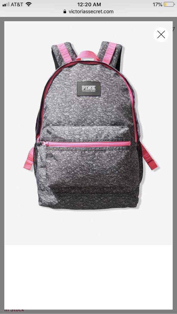 Victoria Secret Pink Grey And Pink Backpack For Sale In Montebello