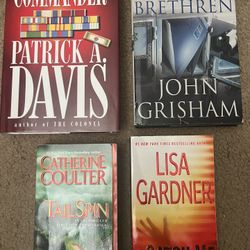 4-Book Thriller Mystery Lot – Grisham, Gardner, Coulter, Davis - $10 OBO
