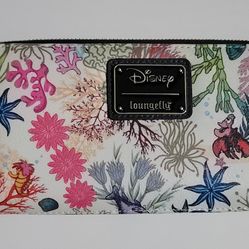 Disney Loungefly Under The Sea Zip Wallet