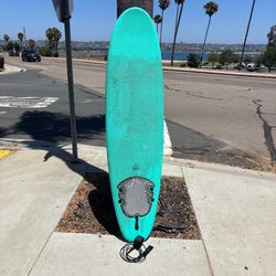 7’ Aventuras / Storm Blade PREMIUM beginner surfboard w/ fins and NEW leash
