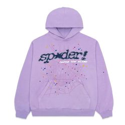 Sp5der Açaí Purple Hoodie 