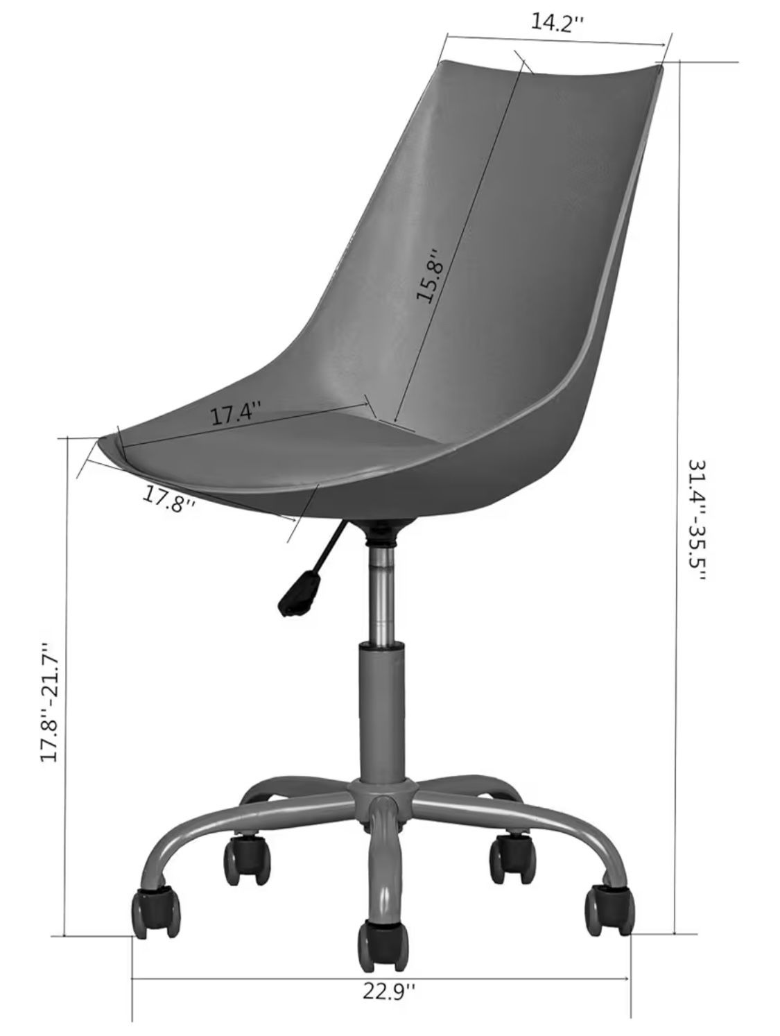 Grey Adjustable Chair 