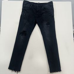 Purple Brand P002 Over Spray Slim-Fit Jeans Size 40 Men’s 