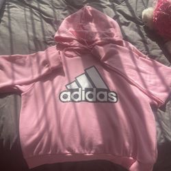 adidas hoodie women’s Pink