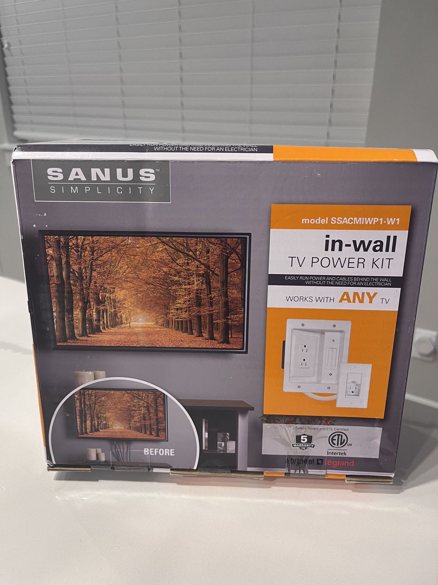 SANUS in-wall TV Power Kit
