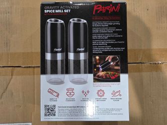 Parini Gravity Activated Spice Mill Set with LED
