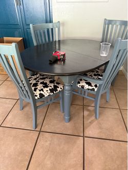 Kitchen table with leaf.