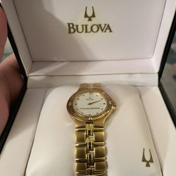 Authentic Bulova Watch (gold Tone) 