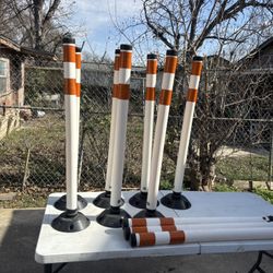 Traffic Delineator Posts with Bolt-Down Bases