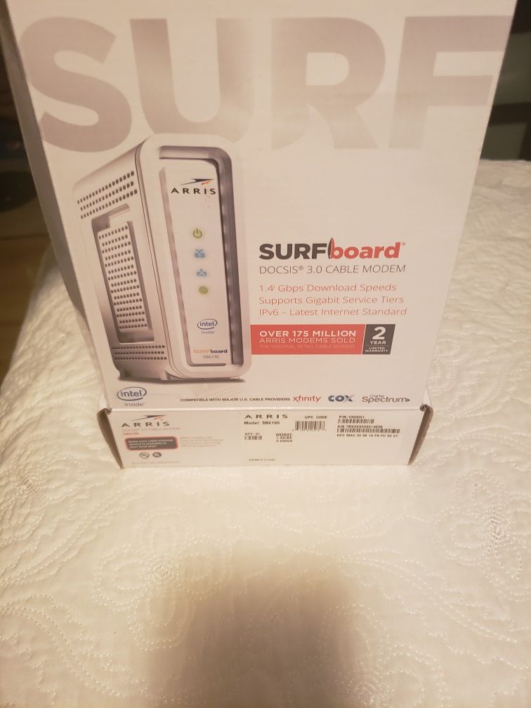Surf board modem by arris