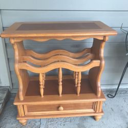 Wooden Wine Table Wine Rack