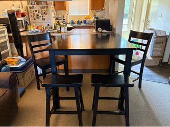 Counter height table and chairs