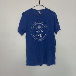 Blue & White Worcester State University T-Shirt