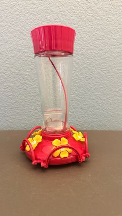 Glass Hummingbird Feeder (New)