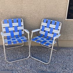 Vintage Aluminum Chairs, Great Condition  2 Available 