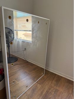 4ft White Vanity Mirror