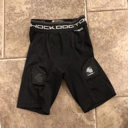 Shock Doctor Girls Hockey Compression Shorts With Pelvic Protector