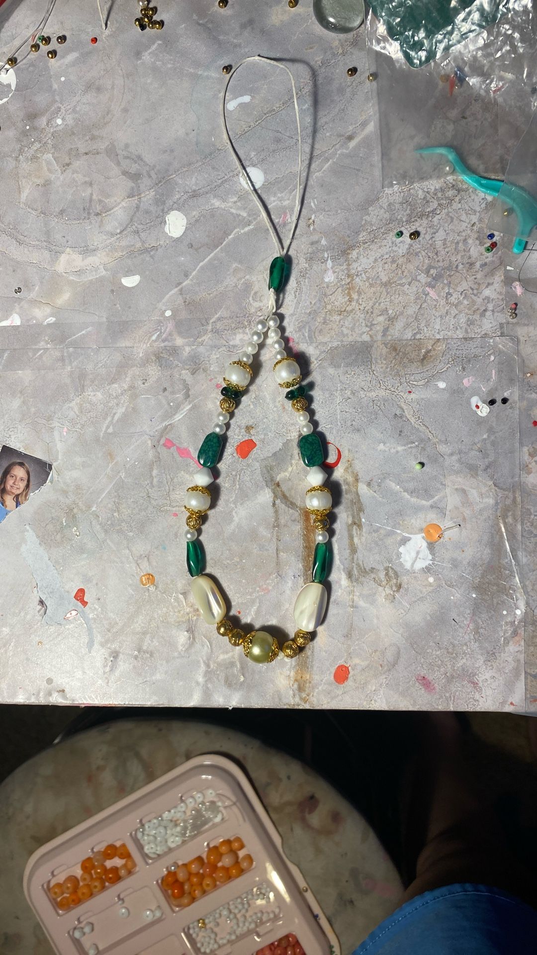 Green Phone Charm