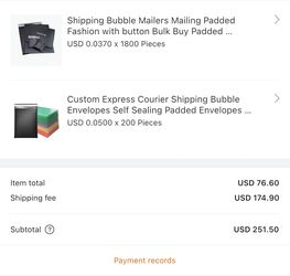 Shipping Bubble Mailer Padded Bulk Lot 2000 Pcs