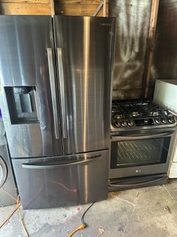 Fridge and Gas Stove Combo