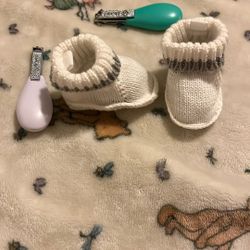 Knitted baby shoes/sock