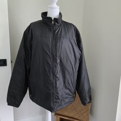 L.L. Bean Men's Large Black Winter Jacket Rn 71341   Vn 02322 