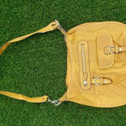 Purse, Mustard Yellow, Small, Used (Good Condition), Leather
