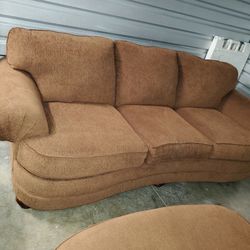 Oversize Sofa Chair And Ottoman 