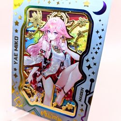 Yae Miko SXR Maiden Party Waifu Card  -  Project Maiden Numbered 36/88