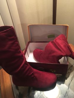 Burgandy Boots