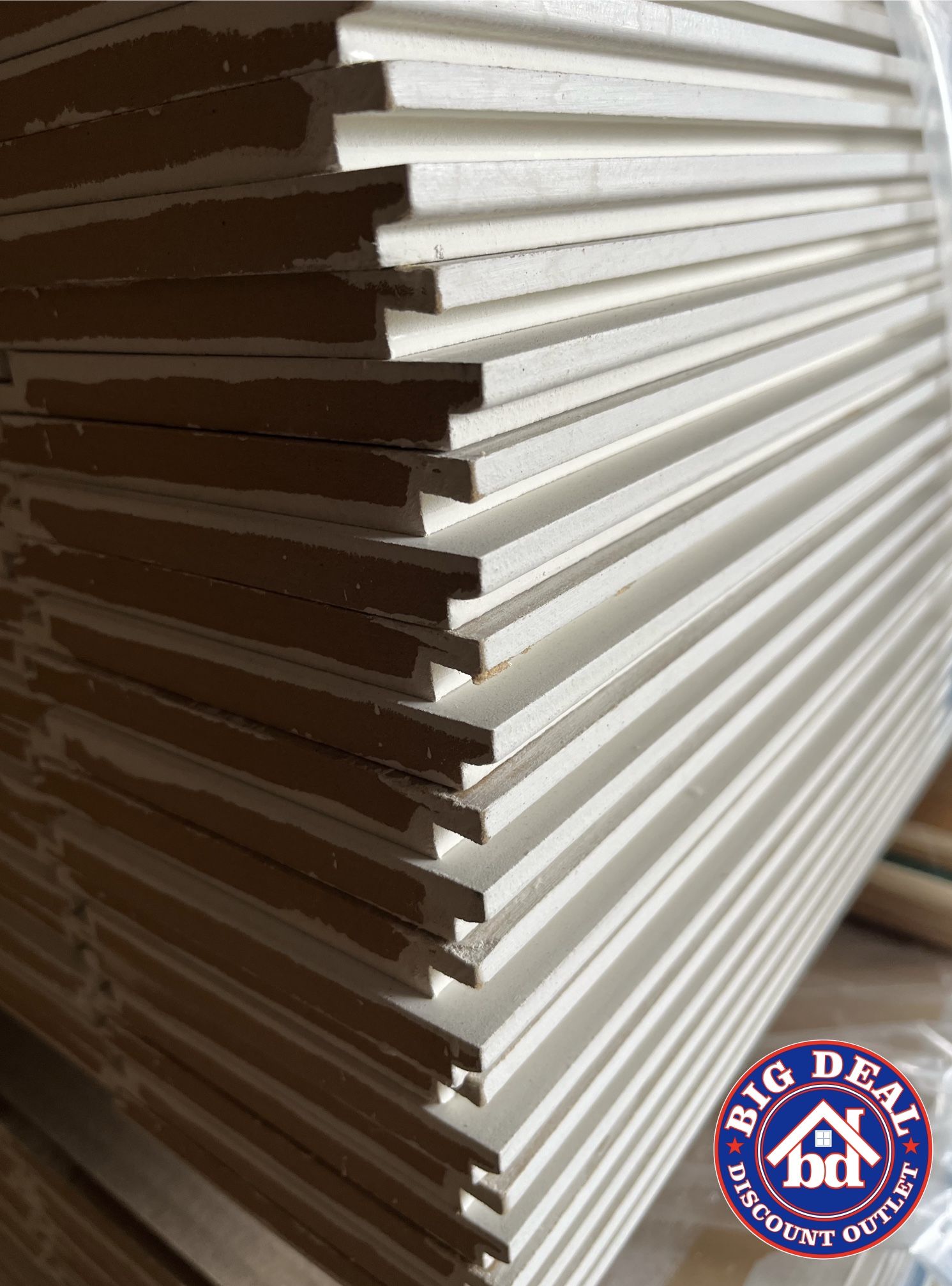 1x6 MDF Shiplap - 12ft - $10