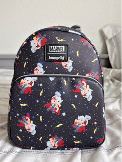 Marvel Loungefly Thor Chibi Galaxy Mini Backpack