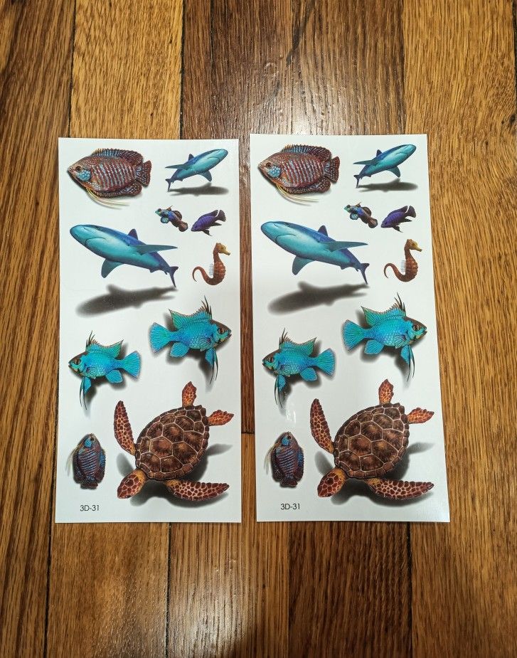 3D Realistic Temporary Tattoos