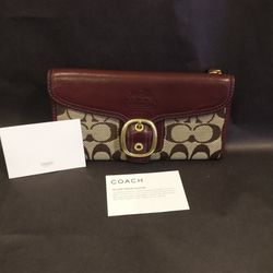 Coach Bleecker Signature canvas Wallet