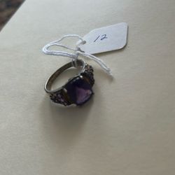 .925 Sterling Silver Ring Size 12