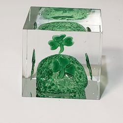 Blarney Glass Paperweight Collectible 