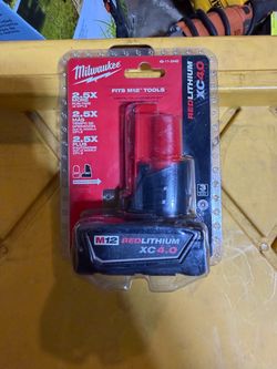 Milwaukee M12 RedLithium XC4.0 Battery