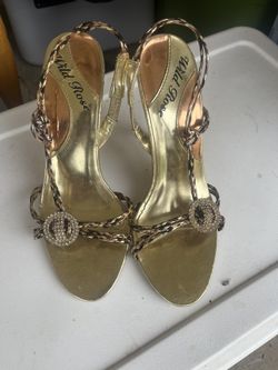 Golden Women’s Heels 