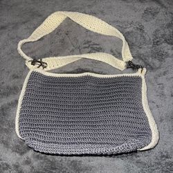 Vintage Thick Crochet Hobo Handbag