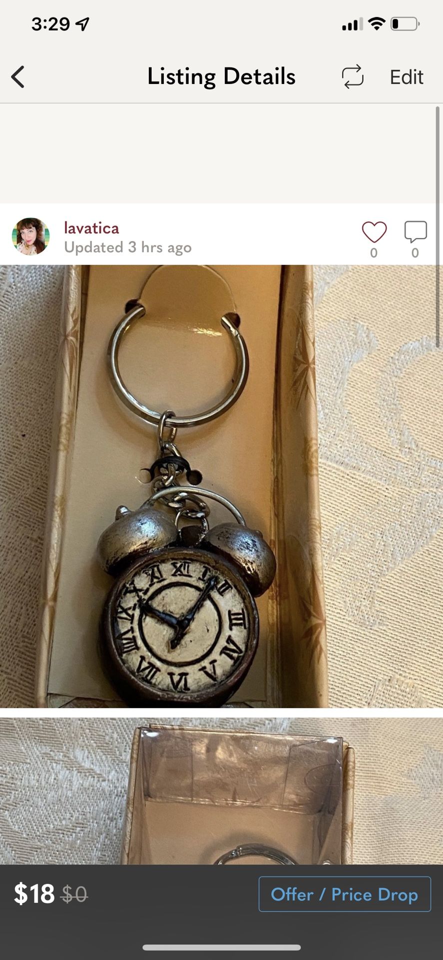 New in Box Alarm clock keychain # 0917 #keychain #alarmclock #clock