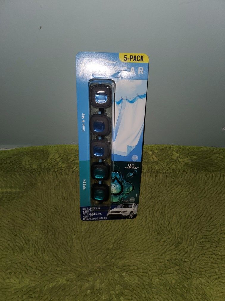 Febreze Car 3 Linen & Sky Scent/2 Fresh Unstoppable