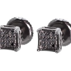 Black Diamond Earrings 5mm
