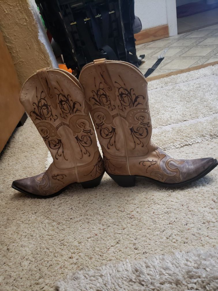 Sterling River leather cowboy boots.