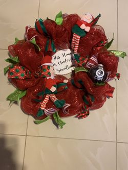 Christmas elf Wreath