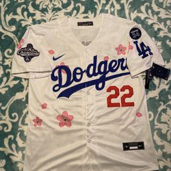 🔥 Clayton Kershaw #22 LA Dodgers Jersey – Tokyo Series 🔥 🌸 2025 World Series Champions Patch 🌸