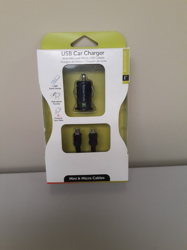 Mini and Micro USB Car Charger