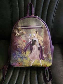 DISNEY SLEEPING BEAUTY AURORA LOUNGEFLY MINI BACKPACK