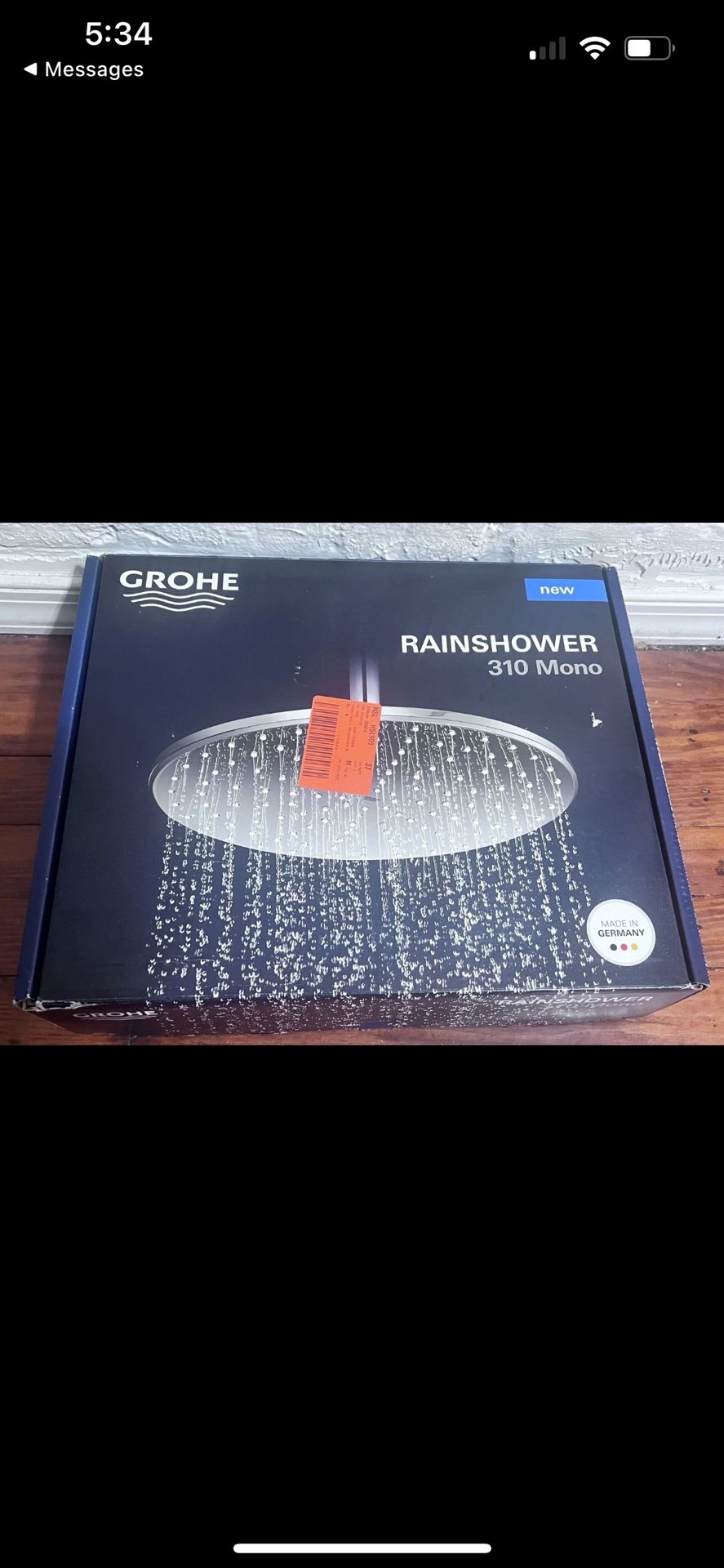 Grohe Rainshower 310 Mono Shower Head, 12" - 1 Spray in Matte Black (PLS READ)